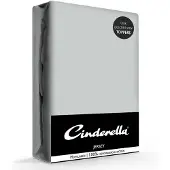 Cinderella Drap housse Cinderella Light Grey (Jersey)-200 x 200 cm