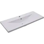 vidaXL lavabo encastré 101x39,5x18,5 cm céramique blanche