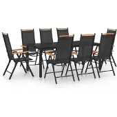 vidaXL Salon de jardin Aluminium Outdoor Set de table Garniture