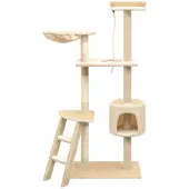 vidaXL Arbre à chat Sisal 150 cm Beige
