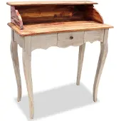 vidaXL Bureau en vieux bois massif 80 x 40 x 92 cm
