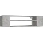 vidaXL Armoire TV suspendue gris béton 100x30x26,5 cm Bois composite