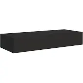 vidaXL Étagère à tiroir murale Noir 60x23,5x10 cm MDF