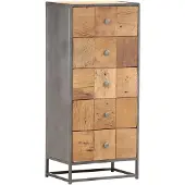 vidaXL Highboard avec tiroirs 45x30x100 cm Vieux bois massif