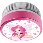 Elro Détecteur de fumée pour enfants ELRO FS8110 - Design Princesse Elfique - Batterie 10 ans - Conforme EN14604