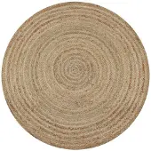 vidaXL Tapis Jute tressé 150 cm rond