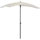 vidaXL Parasol avec mât 200x130 cm couleur sable