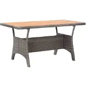 vidaXL Table de jardin Gris 120x70x66 cm Acacia massif