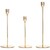 Huismerk Ensemble de bougeoirs 3 pcs Doré Diamètre 10 cm