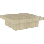 vidaXL Table basse Sonoma Chêne 90x90x28 cm Bois reconstitué