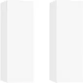vidaXL Armoires TV 2 pcs. Blanc 30,5x30x90 cm Bois composite