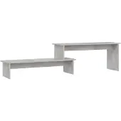 vidaXL Armoire TV gris béton 180x30x43 cm Bois composite