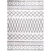 vidaXL Tapis lavable antidérapant 120x180 cm noir et blanc