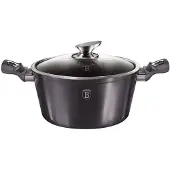 Berlinger Haus Casserole - - Carbon Pro Line Bh-6894 - 28 Cm - Antiadhésive - Couvercle En Verre Trempé