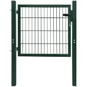 vidaXL Portillon Acier Vert 105x150 cm