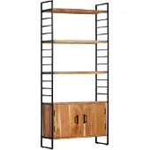 vidaXL Bibliothèque à 4 niveaux 80x30x180 cm Bois d'acacia massif