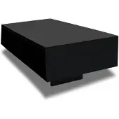 vidaXL Table basse haute brillance noire
