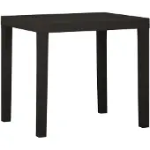 vidaXL Table de jardin anthracite 79x65x72 cm plastique