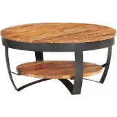 vidaXL Table basse 65x65x32 cm en bois massif d'acacia