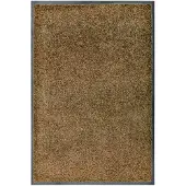 vidaXL Paillasson lavable Marron 60x90 cm