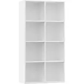 vidaXL Bibliothèque/Buffet Blanc 66x30x130 cm Bois d'ingénierie