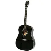 Blokker 001 guitare acoustique folk noire