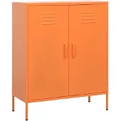 vidaXL Armoire de rangement Orange 80x35x101,5 cm Acier