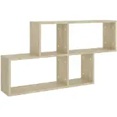 vidaXL Étagère murale Chêne sonoma 100x18x53 cm Bois d’ingénierie