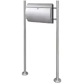 vidaXL Boîte à lettre sur support en acier inoxydable