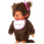 Monchhichi Peluche Fille Rose 20 cm