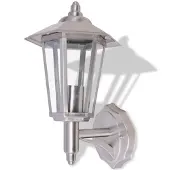 vidaXL Lampe murale d'extérieur Lanterne verticale Acier inoxydable