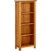 vidaXL Bibliothèque à 4 niveaux 45x22x110 cm Bois de chêne massif