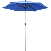 vidaXL Parasol bleu 200 x 224 cm aluminium