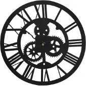 vidaXL Horloge murale Noir 30 cm Acrylique