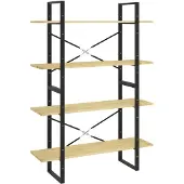 vidaXL Bibliothèque à 4 niveaux 100x30x140 cm Bois de pin massif