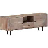 vidaXL Armoire TV 118x30x40 cm bois massif acacia