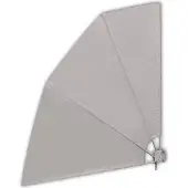 vidaXL Auvent latéral pliable de balcon Crème 210 x 210 cm