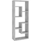 vidaXL Étagère murale Gris béton 36x16x90 cm Bois d'ingénierie
