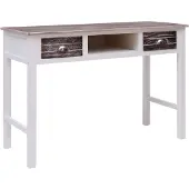 vidaXL -Table d'écriture-110x45x76-cm-bois-brun