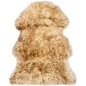 vidaXL Tapis en peau de mouton 60 x 90 cm Mélange de marron