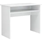 vidaXL Bureau blanc brillant 90x50x74 cm bois composite