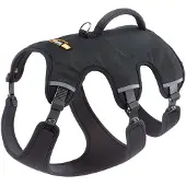 Ferplast Harnais Ergotrekking, noir pour chien - taille M : tour de poitrail 55 - 65 cm
