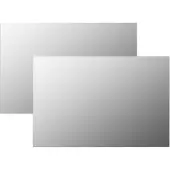 vidaXL Miroirs muraux 2 pcs 60x40 cm Rectangulaire Verre