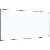 vidaXL Dosseret de cuisine Transparent 100x50 cm Verre trempé