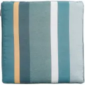 Madison Galette de Chaise Madison Universal With Paspel Stripe Green