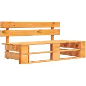 vidaXL Banc d'extérieur en bois de palette, couleur miel