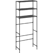 vidaXL Étagère pour machine à laver 3 étagères Noir 69x28x169 cm