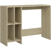 vidaXL Table d'ordinateur panneau de particules imitation chêne 102,5 x 75 x 35 cm