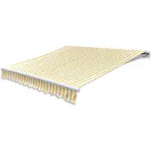 vidaXL Store banne motorisé 400 cm jaune/blanc