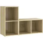 vidaXL Armoires TV 2 pcs. chêne Sonoma 72x35x36,5 cm Matériau bois
